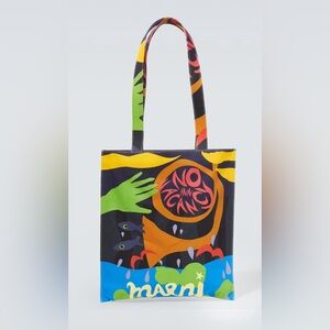 Marni X No Vacancy Inn SHOPPING TOTE BAG NEW NWT Made in Italy